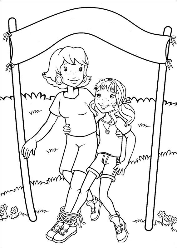 Plansa de colorat cu Holly Hobbie 2 12